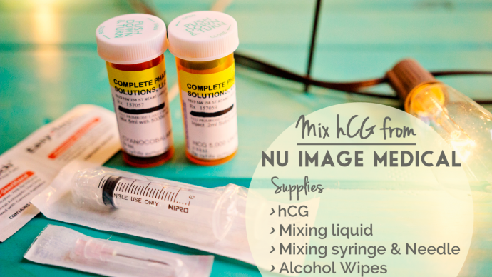 hCG Injections Mixing Supplies for Nu Image Medical