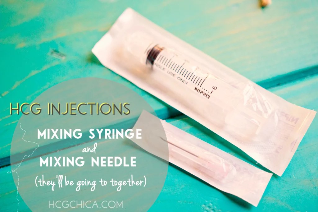 Mixing hCG Injections Mixing Needle and Syringe - Hcgchica.com