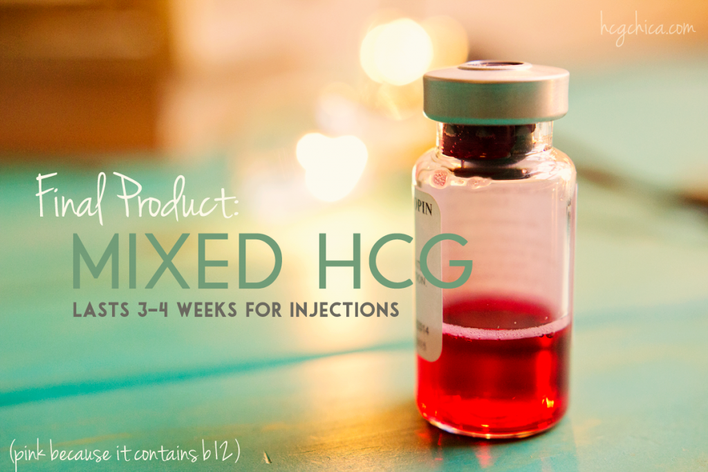 Mixed vial of hCG Injections with a b12 and bac water solution - Hcgchica.com