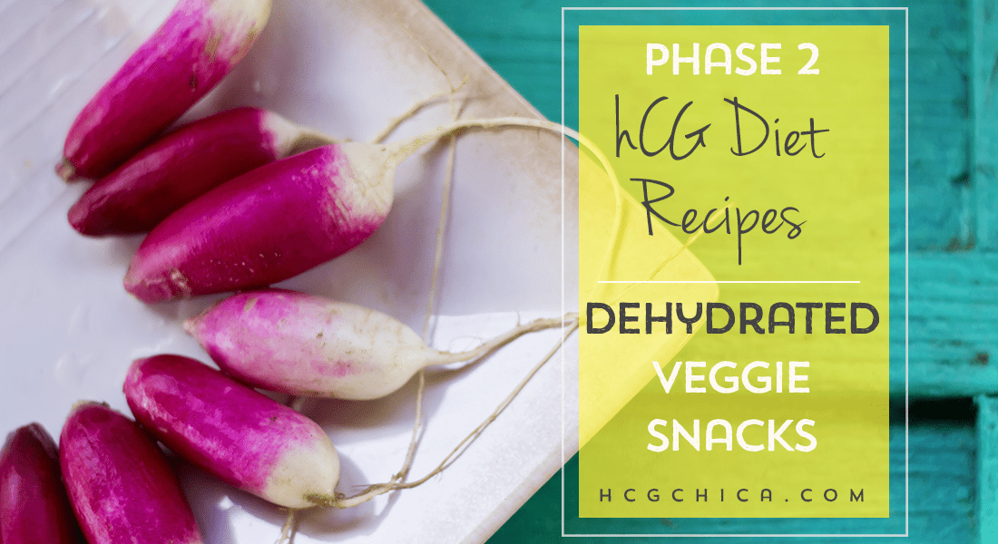 Phase 2 hCG Diet Recipe - Dehydrated Veggie Snacks! hcgchica.com